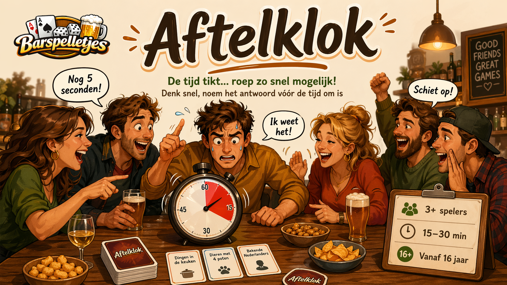 Spel met een spannende aftelklok